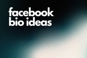 229+ Best Facebook Bio Ideas